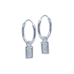 Silver Hoop Earring HO-2566